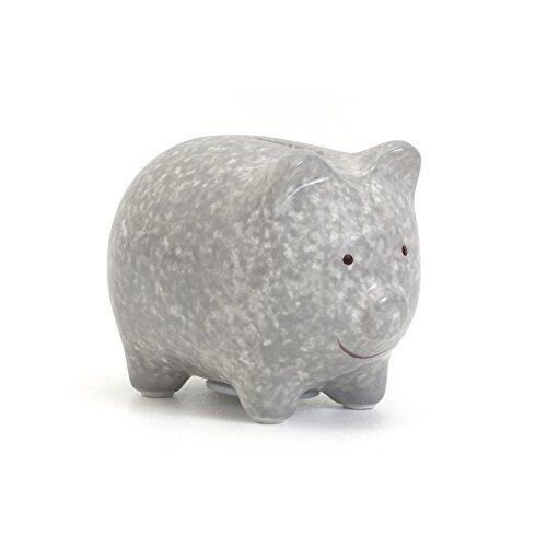 Child To Cherish - Mini Money Bank - Pig - Grey