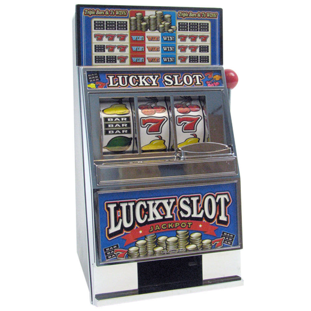 Lucky Slot Machine Savings Bank - Casino Style Slot - No Batteries Required