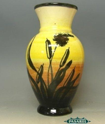 Superb Vintage Ceramic Vase Palceramic Haifa Israel 50s