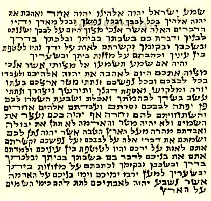 2 (TWO) x Non-Kosher Mezuzah Parchment, Mezuza Scroll/Hebrew Klaf , 2.5\