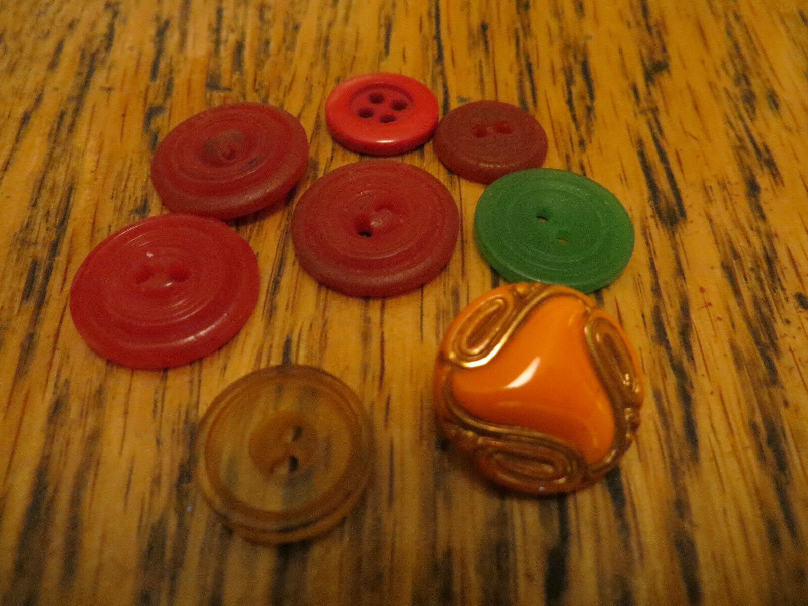 Vintage/Antique Button Lot-Colorful Buttons-Assorted Sizes