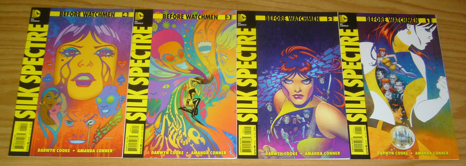 Before Watchmen: Silk Spectre #1-4 VF/NM complete series - darwyn cooke 2 3 set