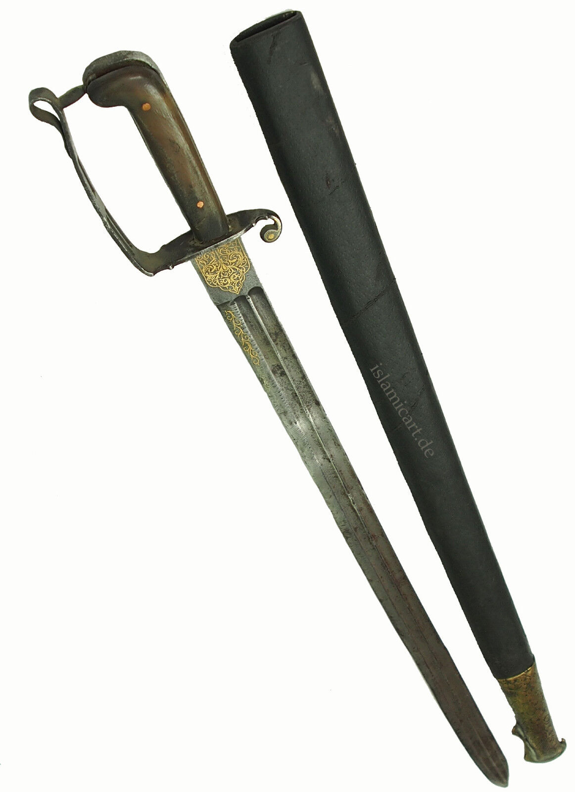 antique islamic Afghan Khyber Knife Straigh Blade Short sword Dagger Messer KH-9