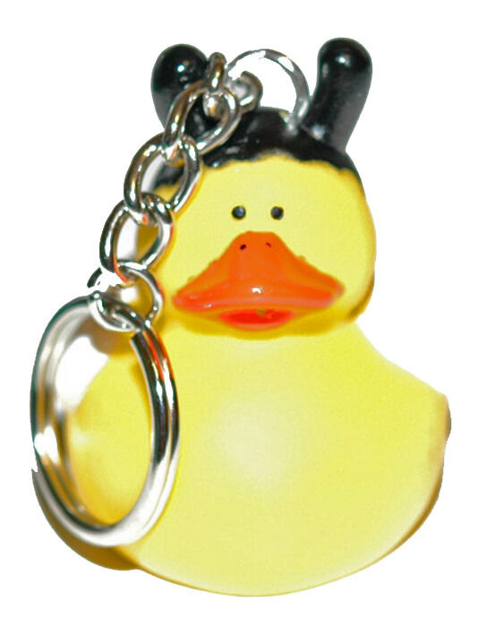 ADORABLE BEE RUBBER DUCK KEY CHAIN (KC062)