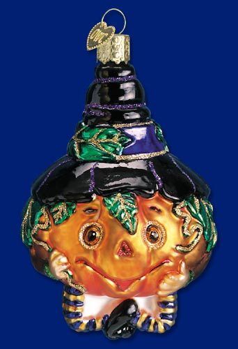 *Jolly Jack O'Lantern* Pumpkin(26006) Old World Christmas Halloween Ornament-NEW