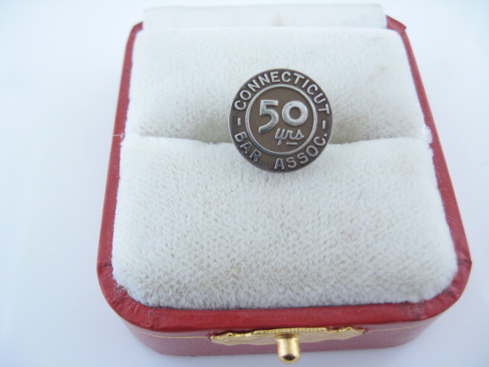 Estate Lapel Pin Connecticut Bar Association 50 Years Sterling Silver