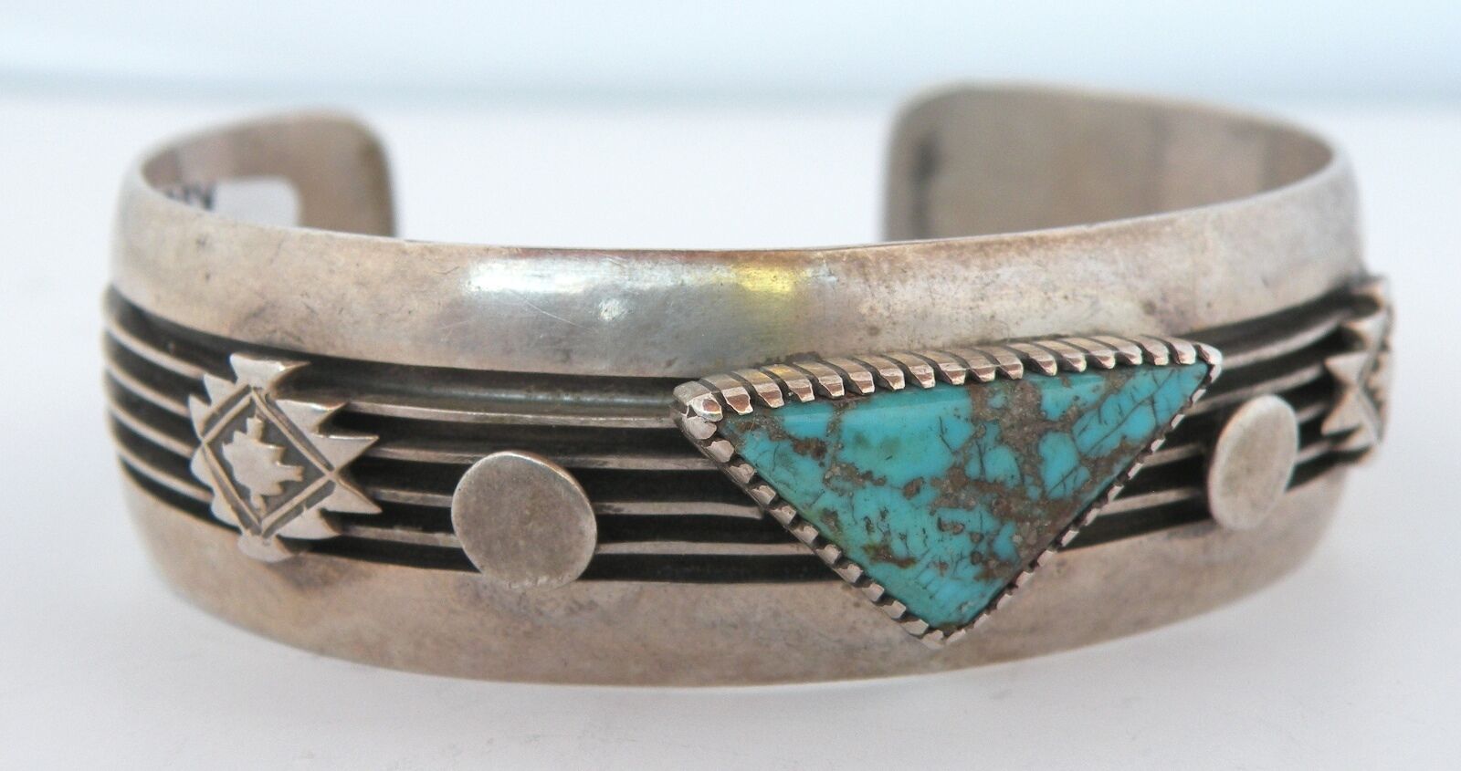 Vintage Native American, Navajo Sterling silver & Turquoise bracelet by Ray King
