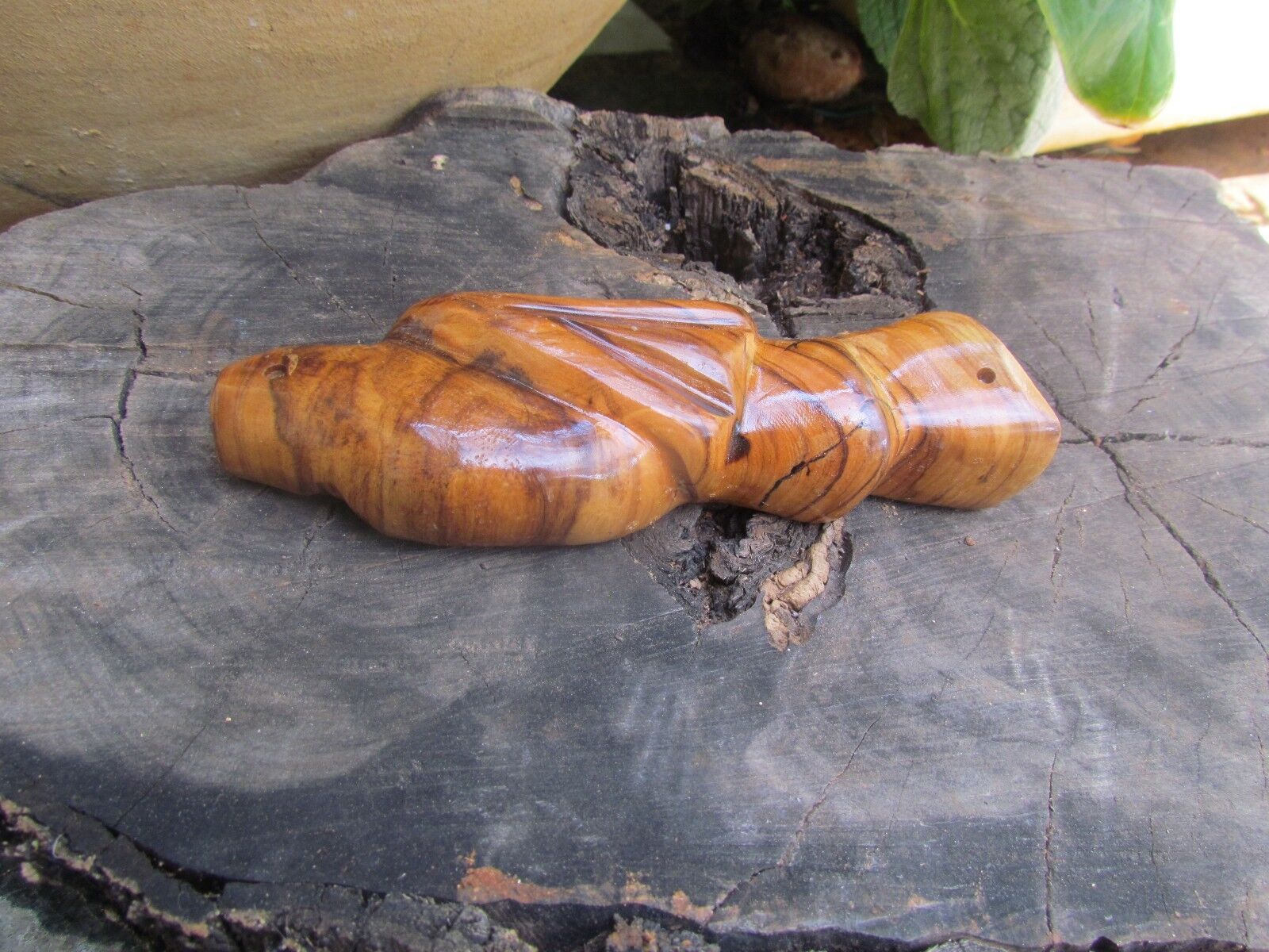 Olive Wood Mezuzah Case, Hand made from Israel