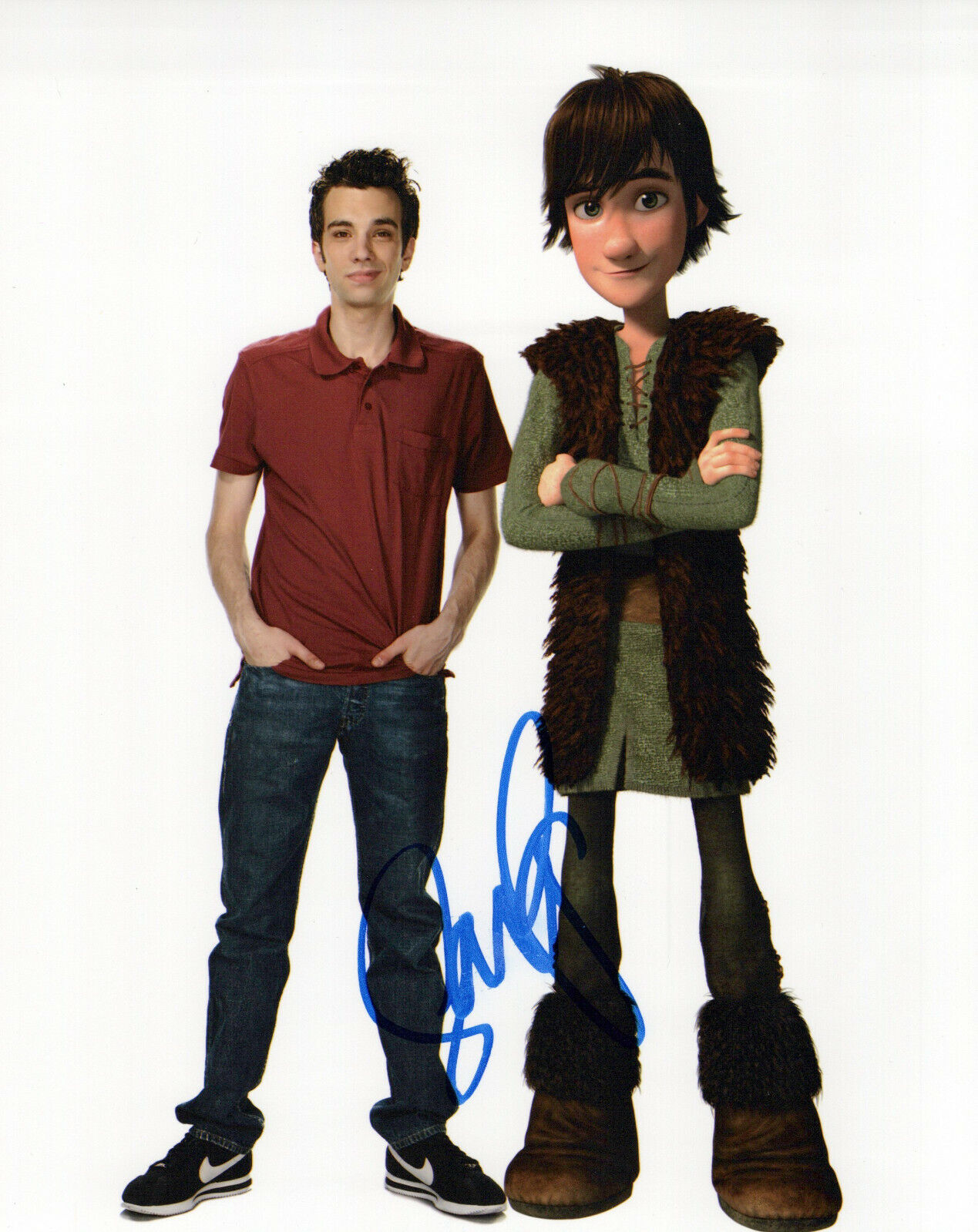 Jay Baruchel How To Train Your Dragon autographed photo signed 8X10 #2 Hiccup
