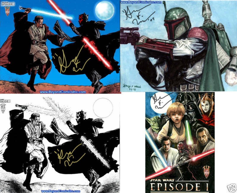 Star Wars The Last Jedi Poster Original Autograph Signed Art Comic Con 2017 D23