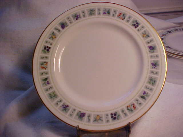 3 Royal Doulton TAPESTRY 1024 China Salad Plates Fruit and Flowers England