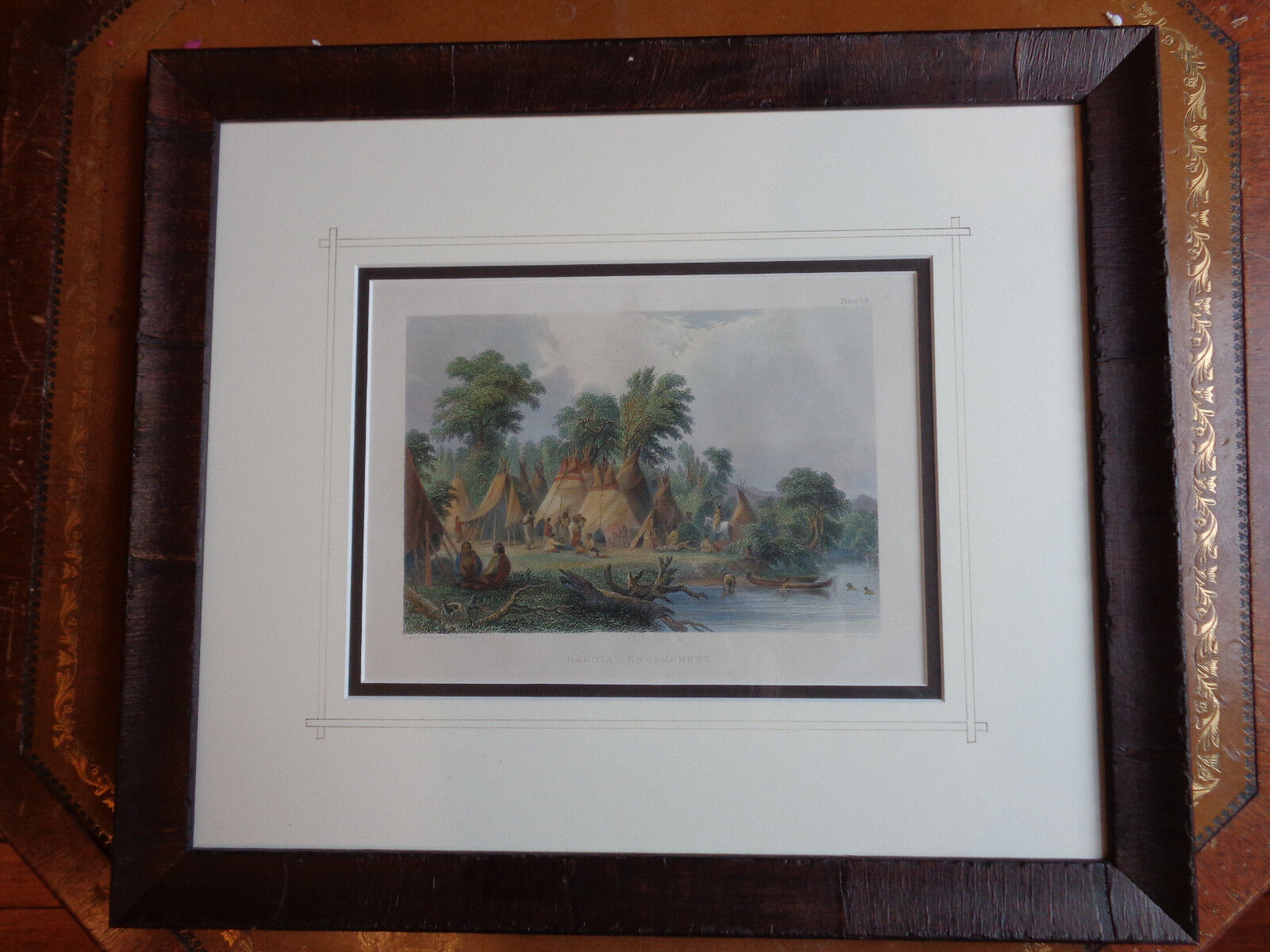 Antique Hand Colored Engraving \