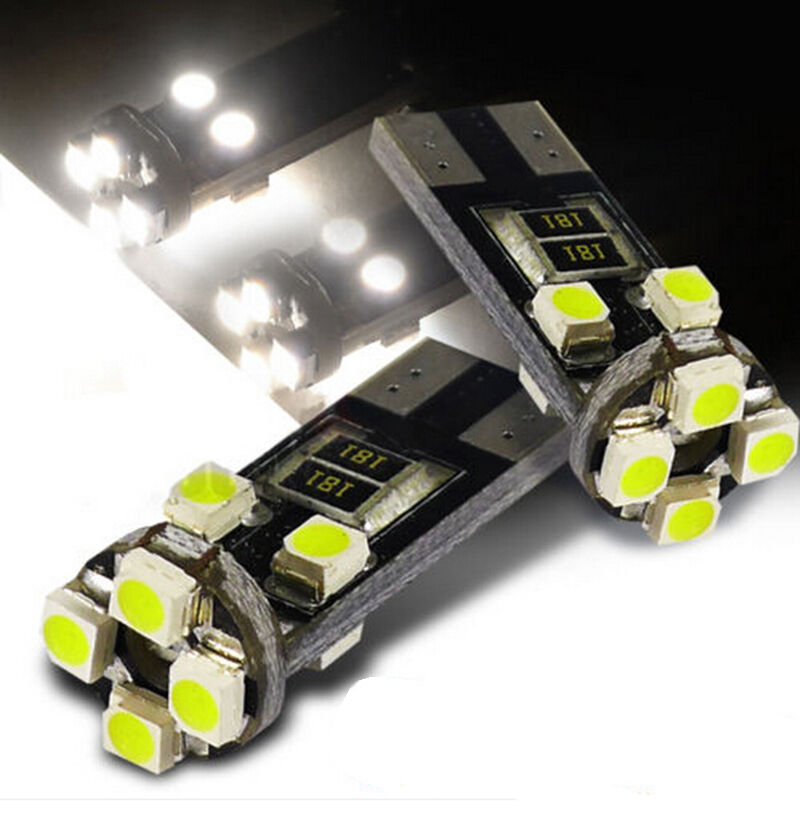 2PCS Xenon White Canbus Error Free T10 W5W LED Bulbs For BMW Parking Lights