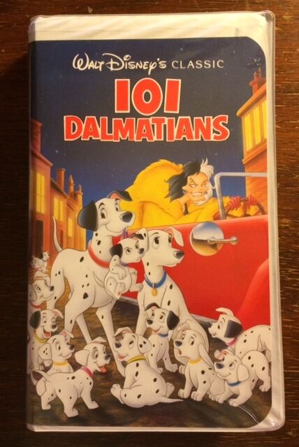 Walt Disney\'s 101 Dalmatians (VHS, 1992) - Black Diamond Classics MINT