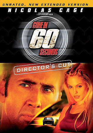 Gone in 60 Seconds (Director\'s Cut) DVD, Nicolas Cage, Angelina Jolie, Giovanni 