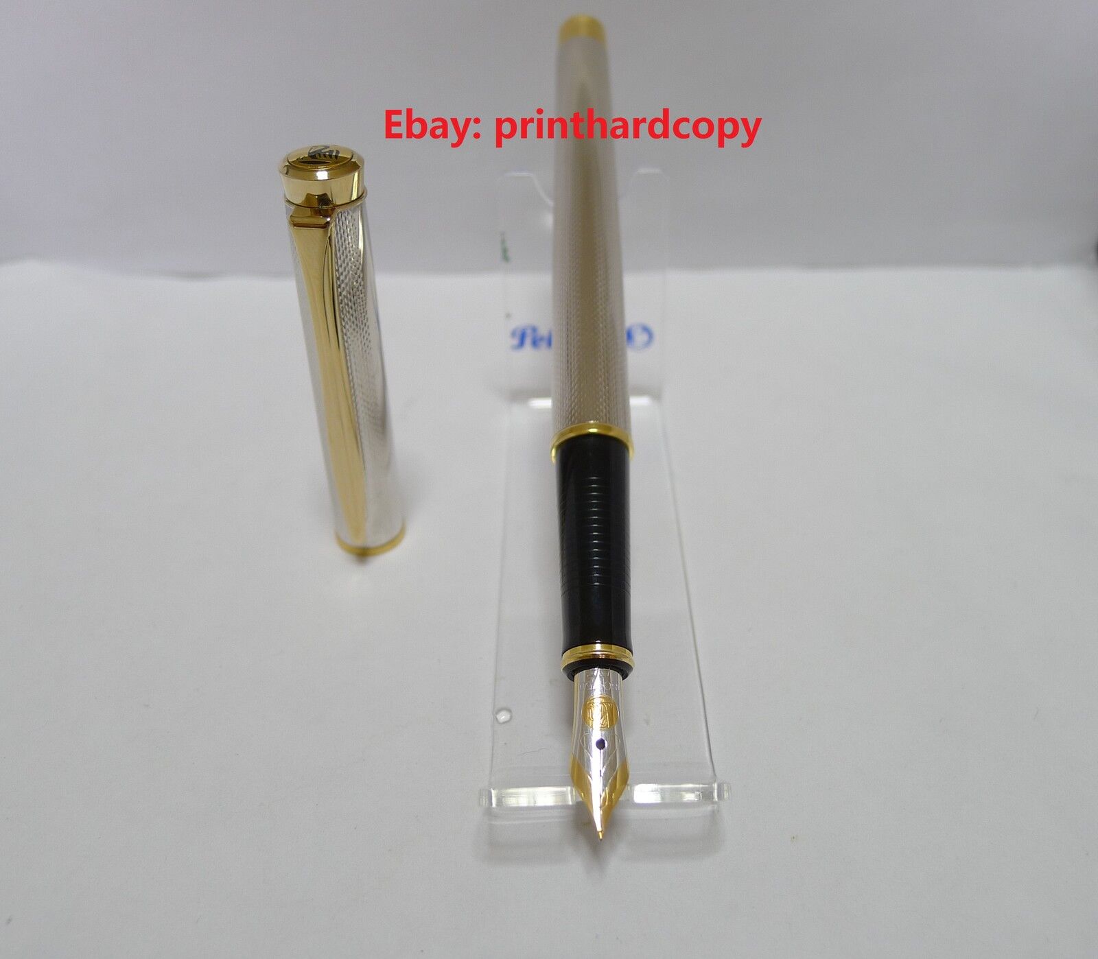 Classic Vintage Pelikan P390 Silver Europa Fountain Pen 18k GOLD 
