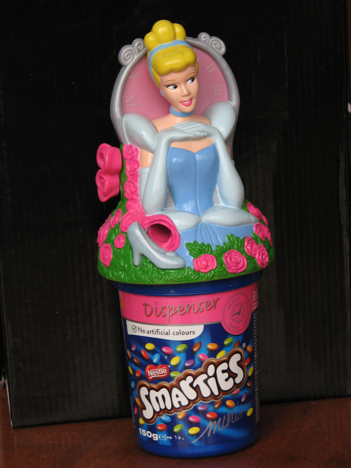 Cinderella princess dispenser Candy Disney Smarties Nestle rose used rare