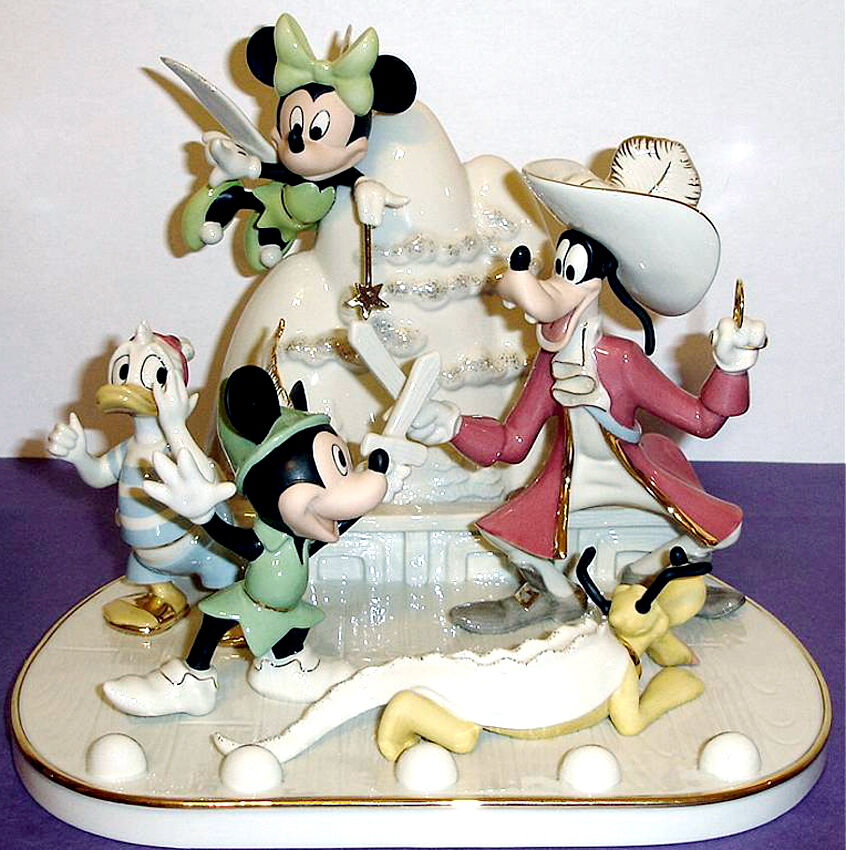 Lenox Disney Mickey Mouse & Friends Present A Day in Never Land Limited Edit New