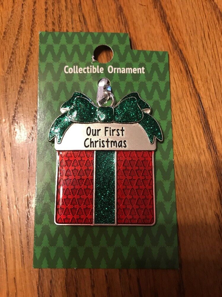 CHRISTMAS TREE ORNAMENT “ Our First Christmas ” Collectible Ships N 24h