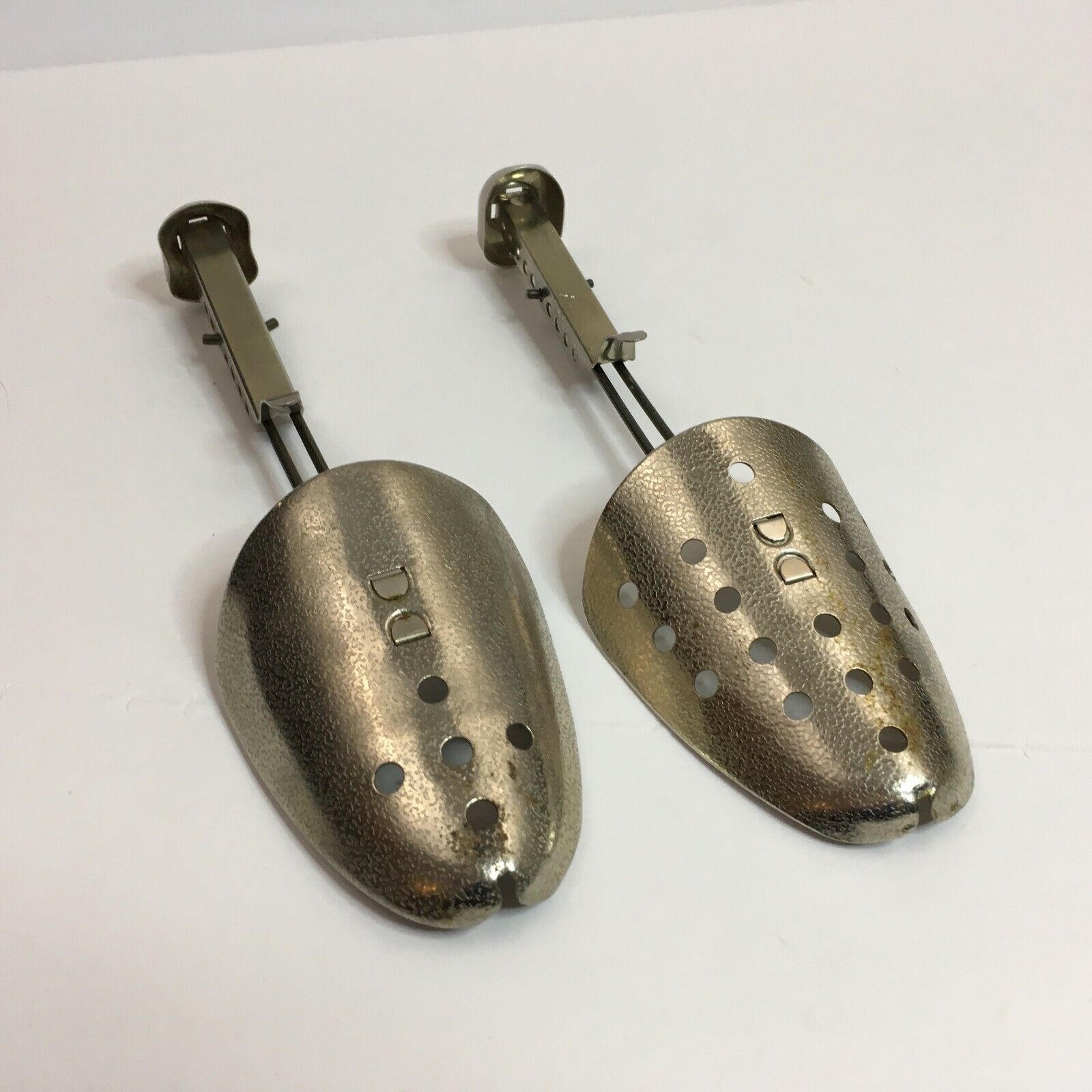 Exco USA Metal Shoe Trees Forms Pair Adjustable 
