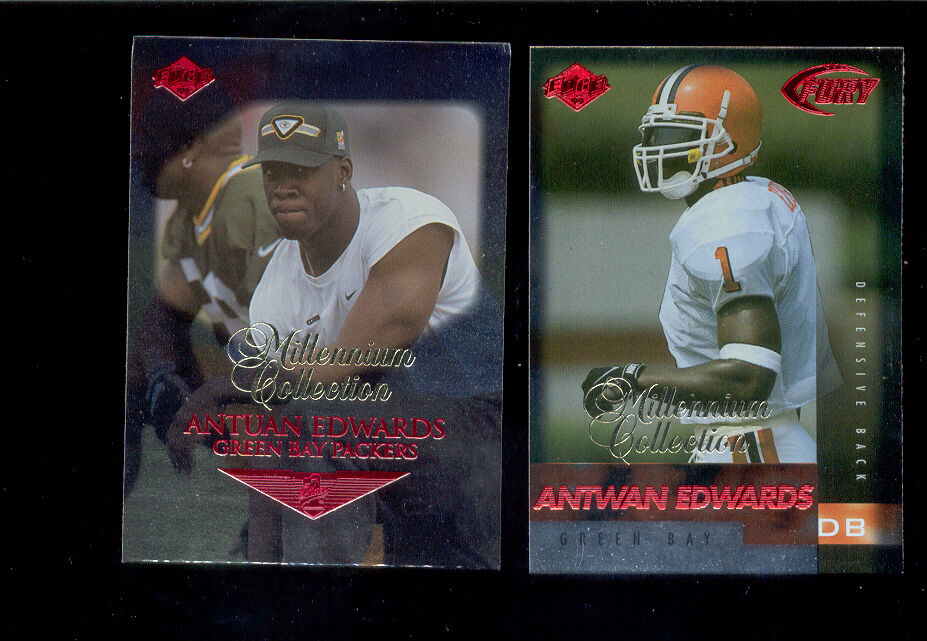 1999 Collectors Edge ANTUAN EDWARDS Green Bay Packers MILLENNIUM Rookie Card Lot
