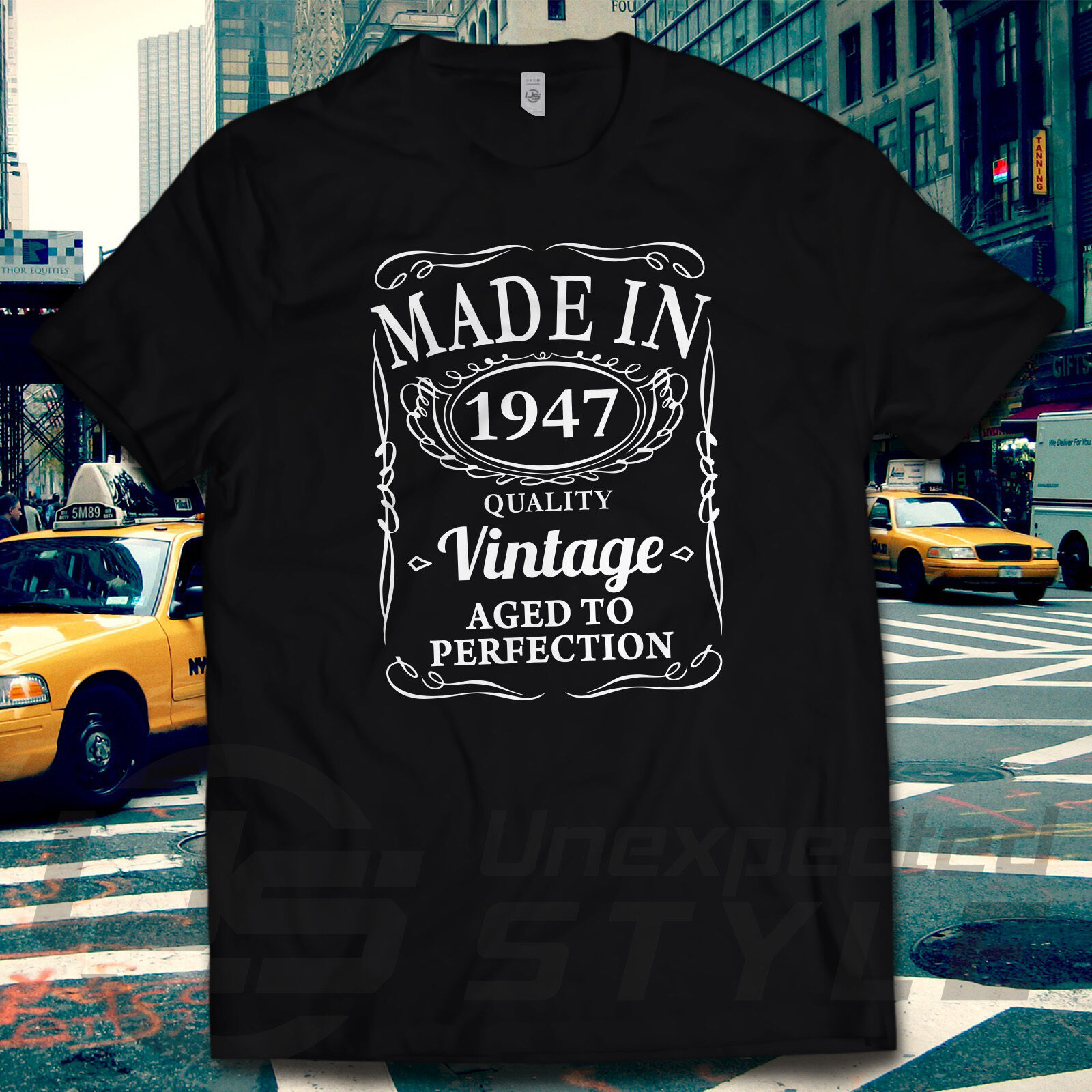 VINTAGE 1947 AGED TO PERFECTION T-shirt MADE IN 1947 BIRTHDAY Tshirt gift tee