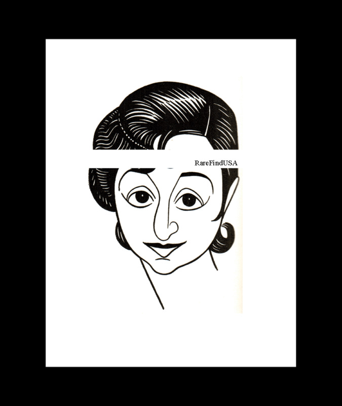 MOLLY PICON 1928-rpt Sardi\'s ALEX GARD Jewish Actress Yiddish Theatre NYC MATTED