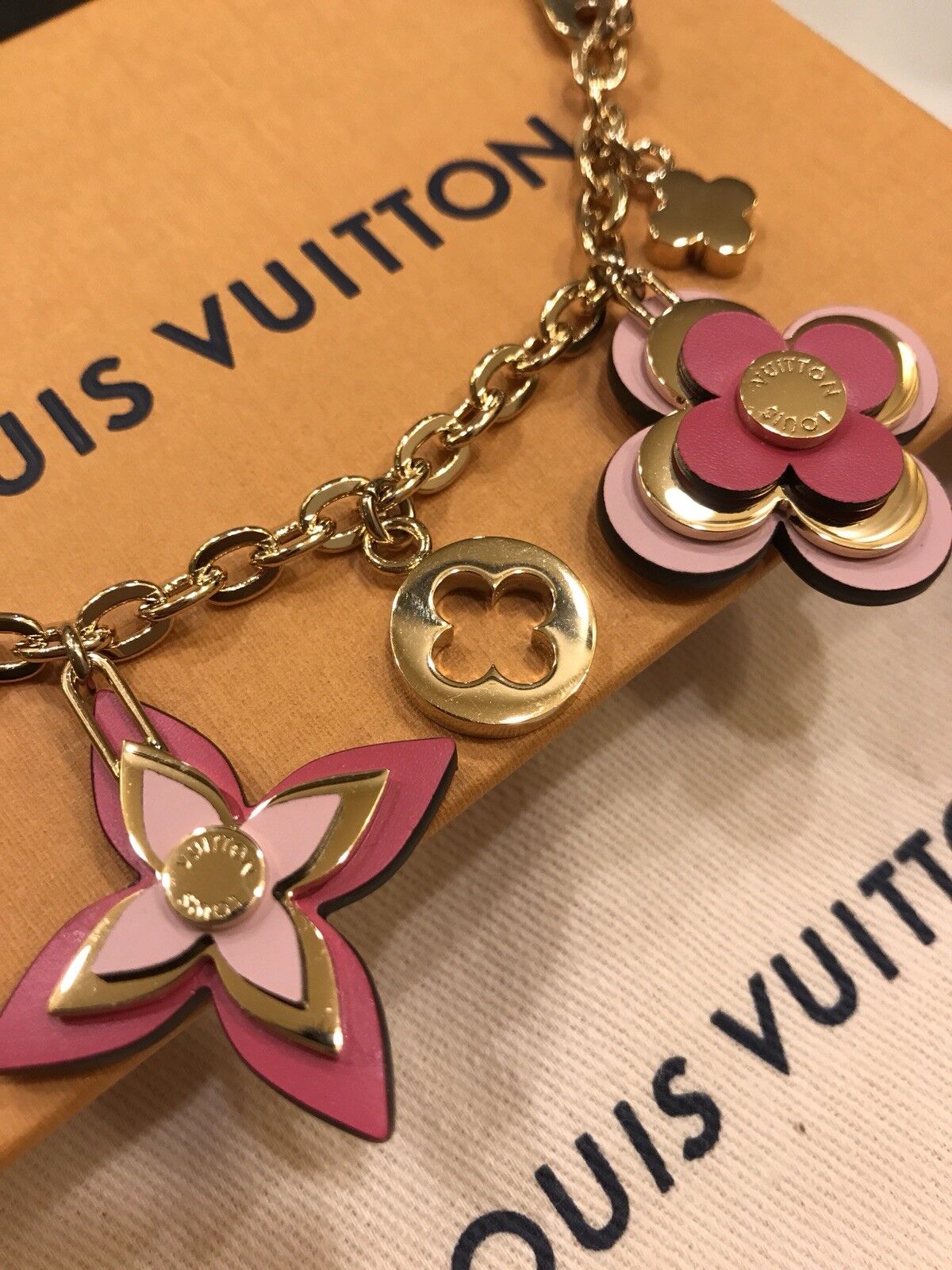 Louis Vuitton Blooming Flowers Bag Charm / Key Holder