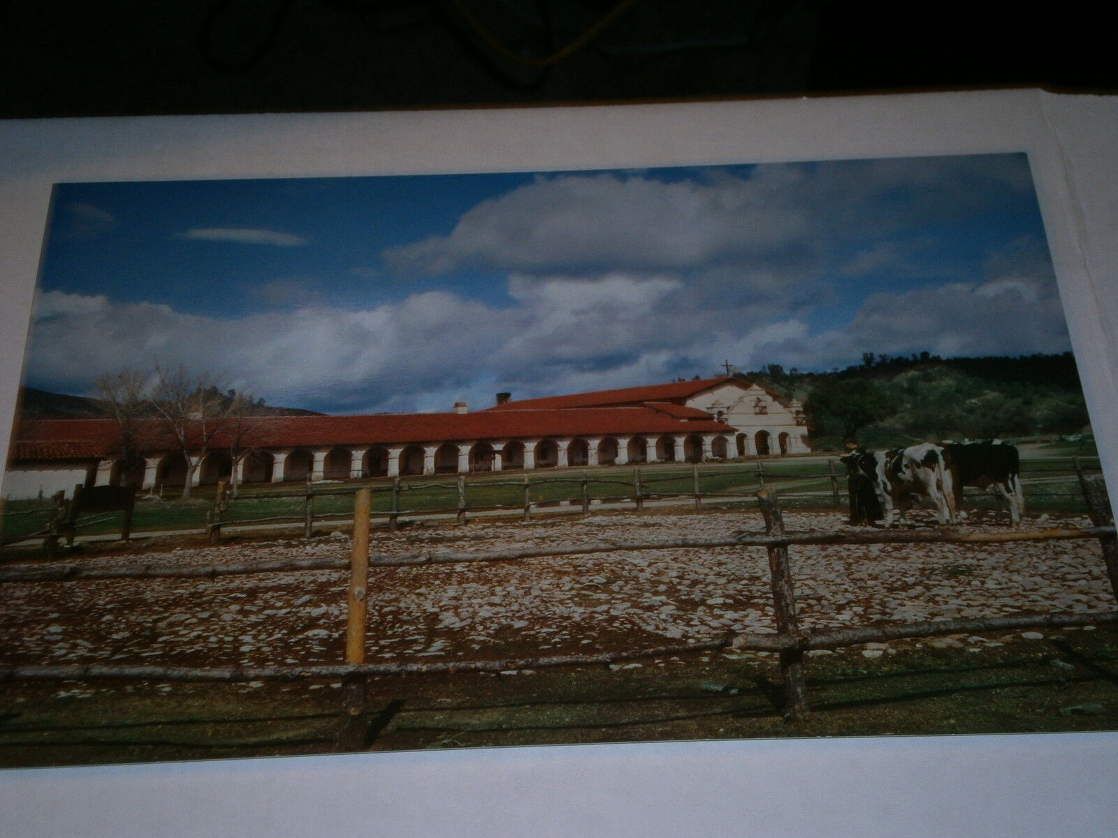 Vintage Mission San Antonio de Padua Large Postcard circa 1950s 9x6 in
