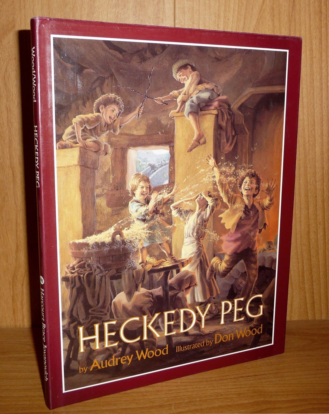 HECKEDY PEG by Audrey Wood. ILLUSTRATED by Don Wood. TRUE HB 1st SCARCE 