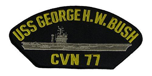 USS GEORGE H W BUSH CVN-77 PATCH USN NAVY SHIP NIMITZ CLASS CARRIER AVENGER