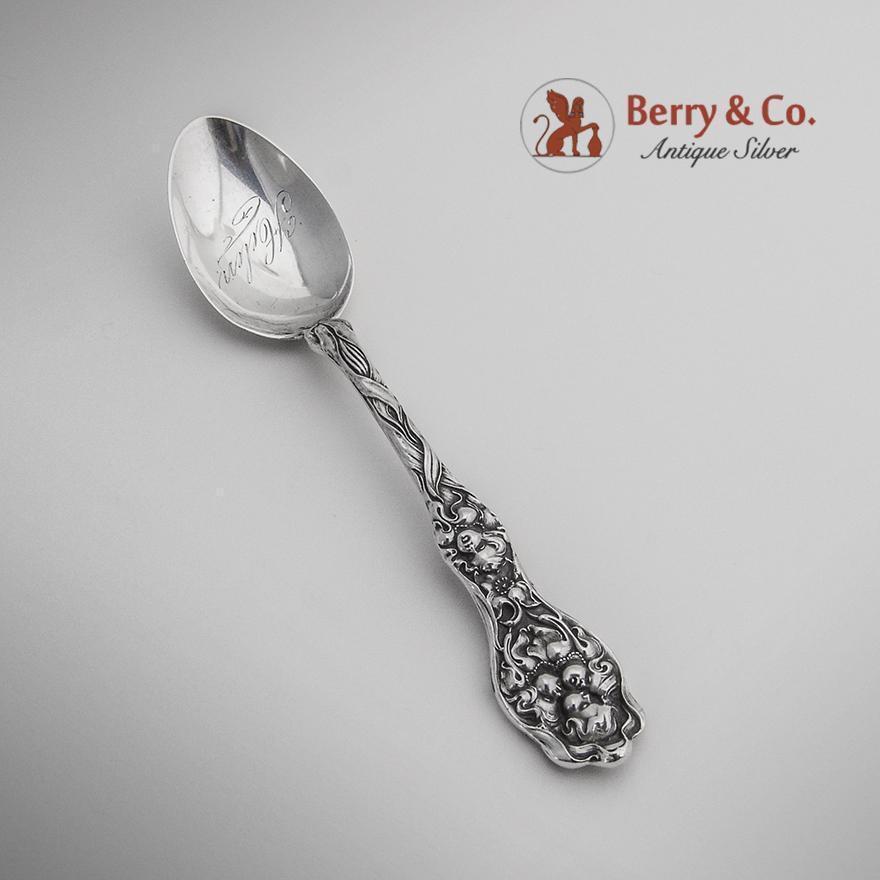 Cupids Nosegay Teaspoon Sterling Silver Unger Brothers 1904