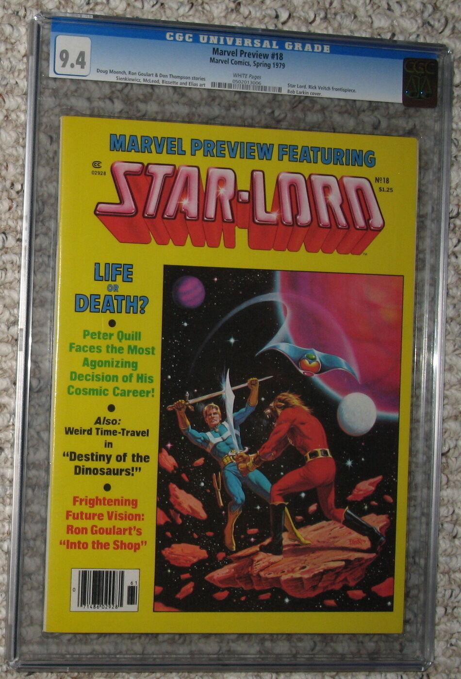 MARVEL PREVIEW #18 6th Peter Quill STAR-LORD 1979 MCU Guardians Galaxy CGC 9.4