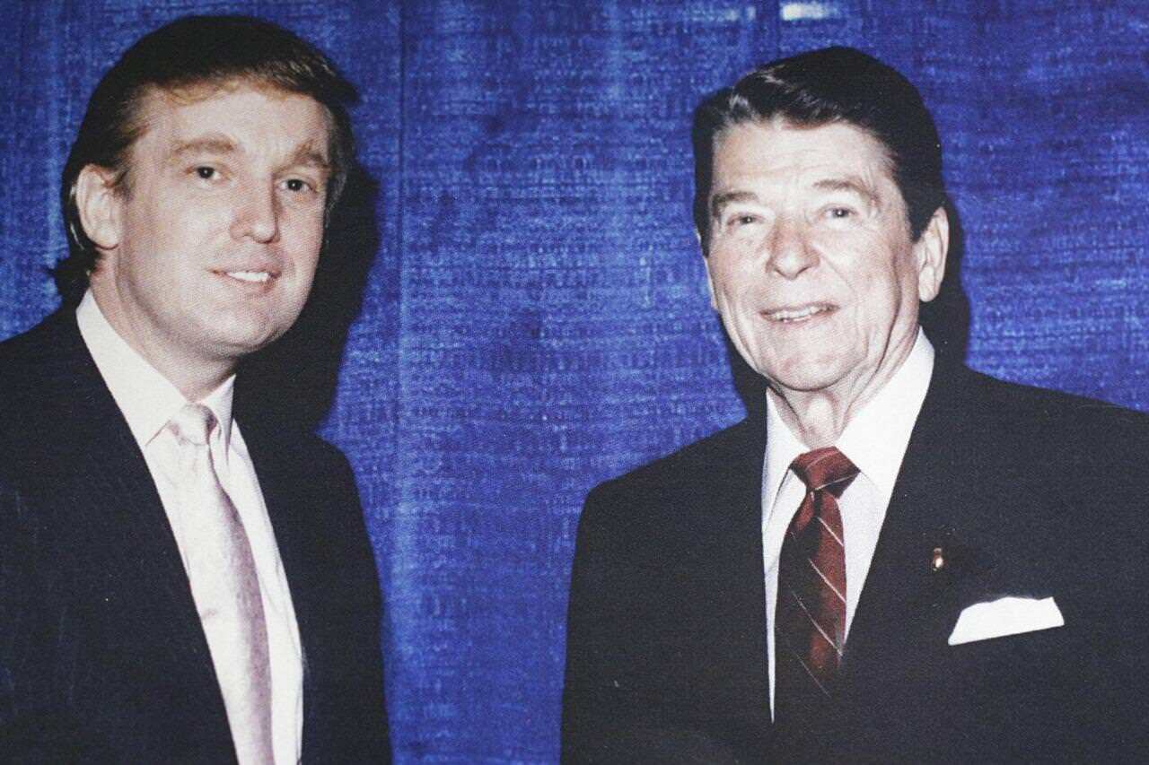 RONALD REAGAN DONALD TRUMP GLOSSY POSTER PICTURE PHOTO PRINT president old 4012