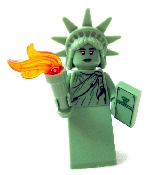 LEGO Series 6 SEALED Statue of Liberty LADY Minifig Torch NEW YORK Ellis Island