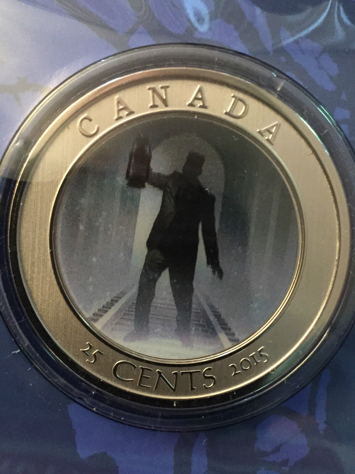 2015 Haunted Canada Series Brakeman Lenticular 3D 25 cent Coin Stamp Gift set  