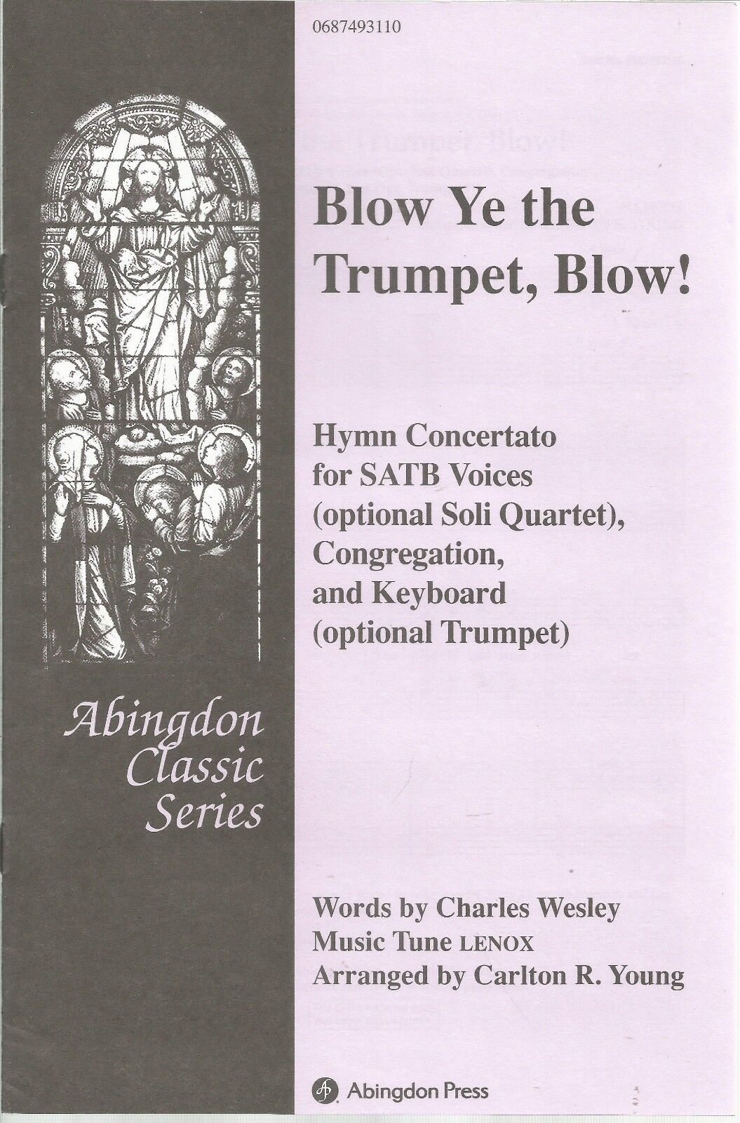 Blow Ye The Trumpet Blow Charles Wesley Lenox Carlton R Young Sheet Music 2005