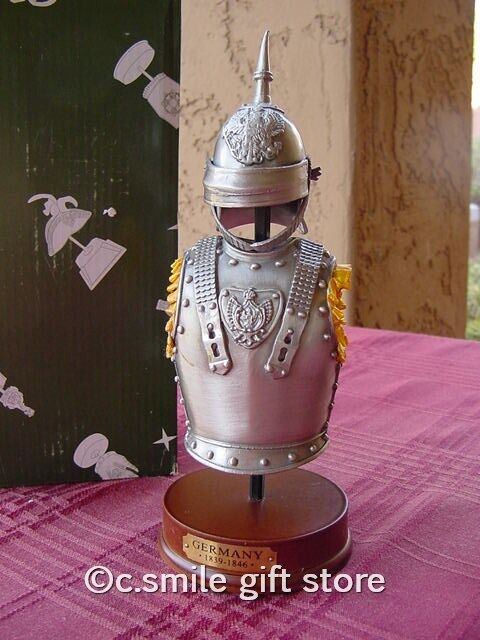 Pewter Replica *ARMOR & HELMET: GERMANY 1839-1846* Beautiful Quality Gift Boxed