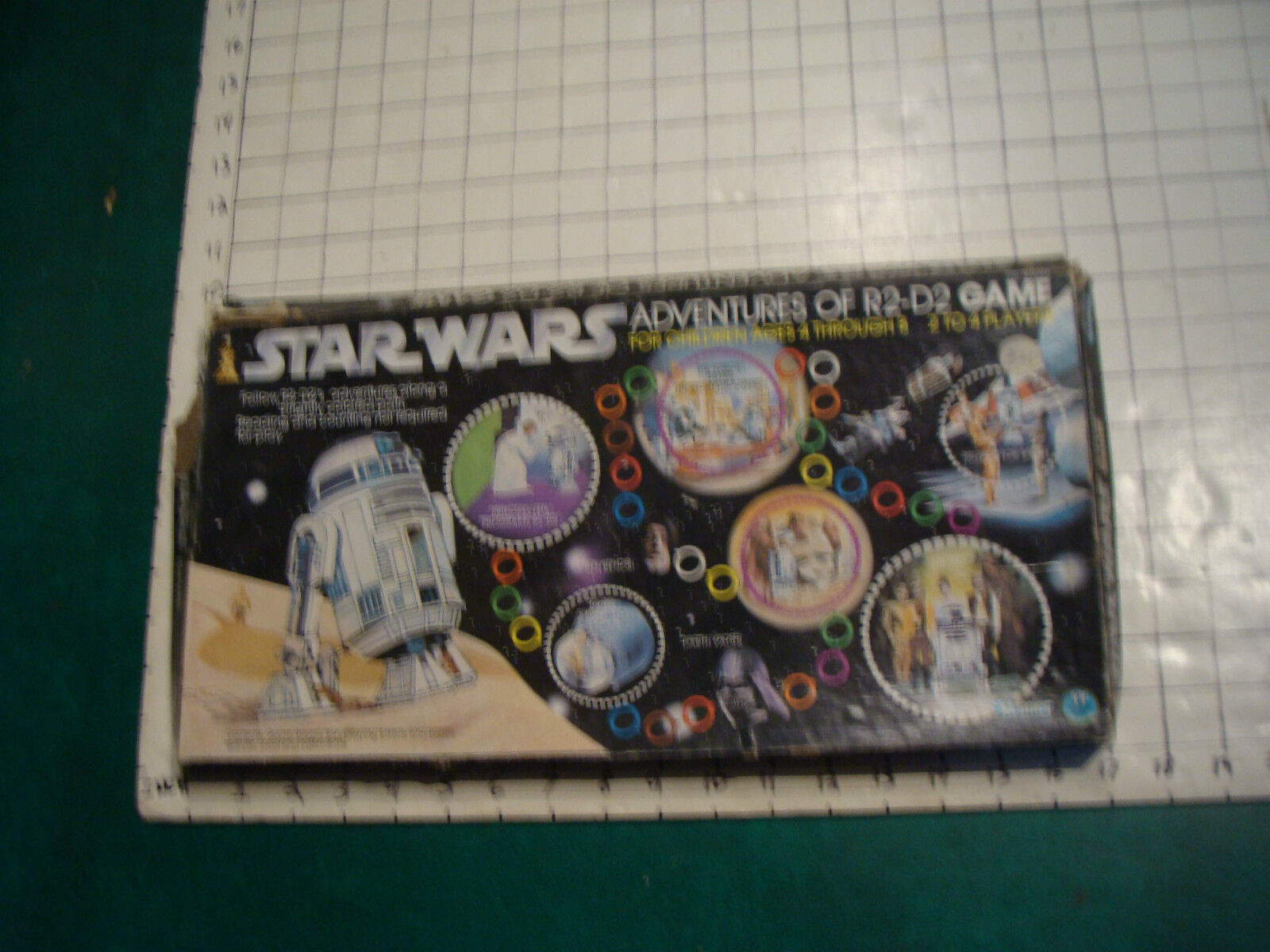 vintage game:  1977 STAR WARS adventures of R2-D2 game, FOR PARTS not complete
