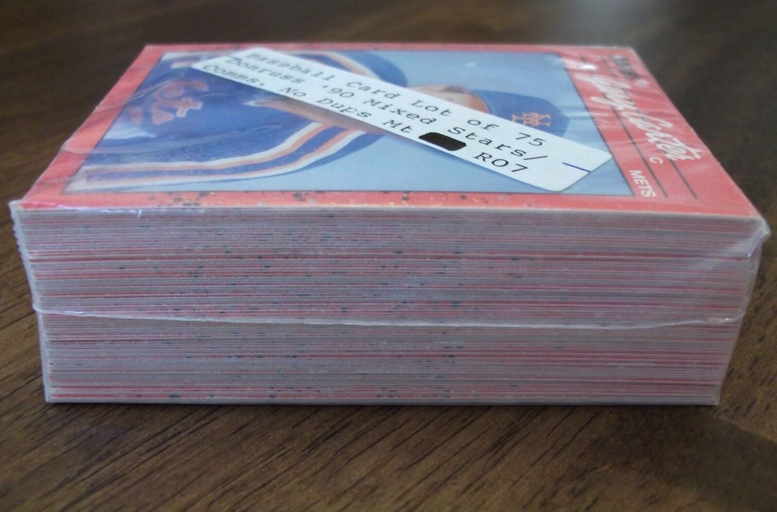 BASEBALL CARDS LOT (75) DONRUSS \'90 MIXED STARS & COM.,NO DUPS (MT) VINTAGE-OLD 