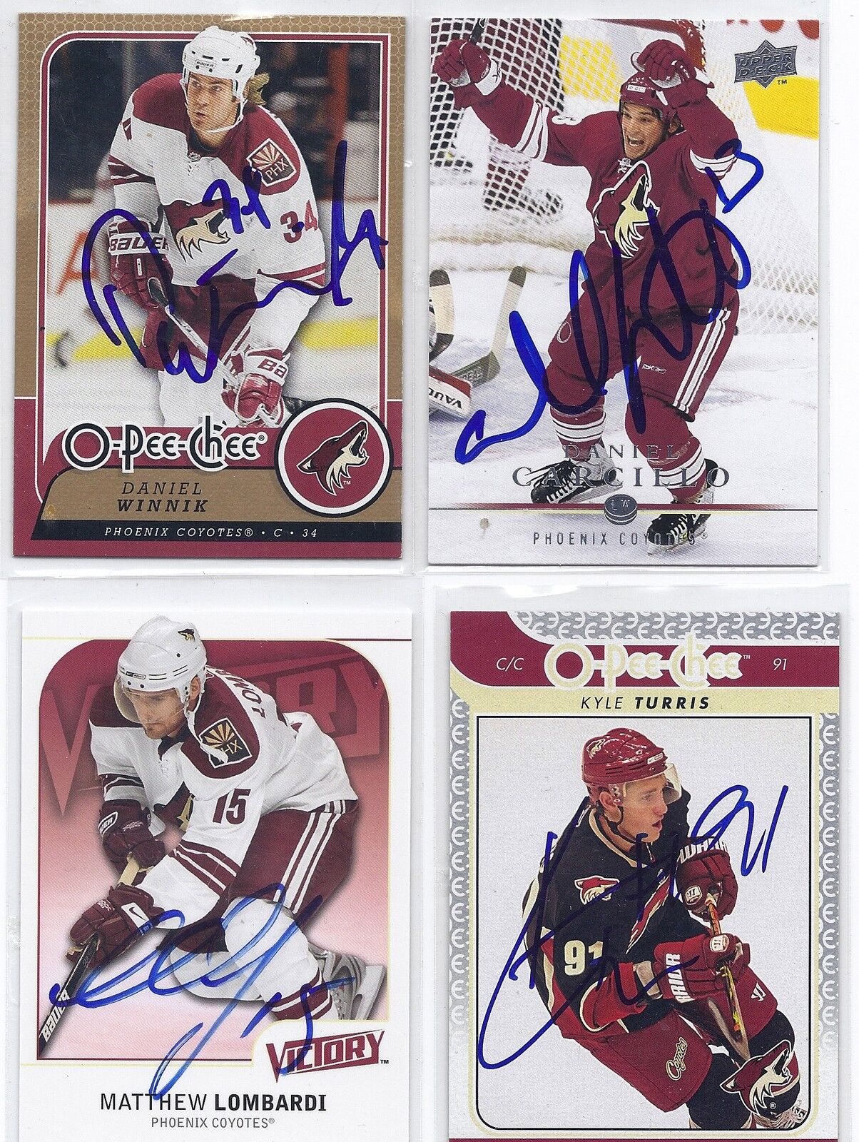 2008 UD #53 Daniel Carcillo Phoenix Coyotes Autographed Signed Hockey Card