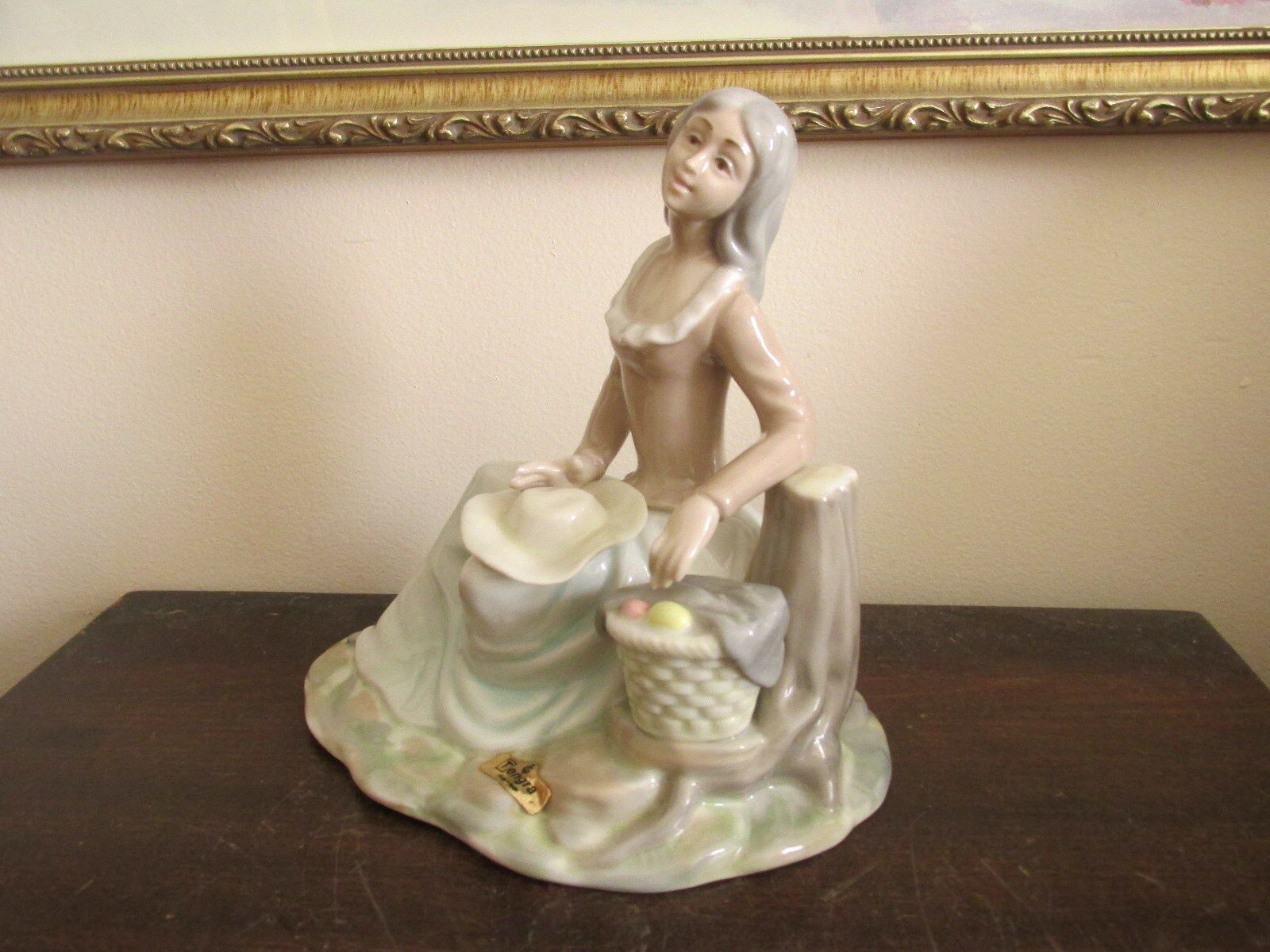Tengra Hand Made In Spain Porcelain Girl Figurine 