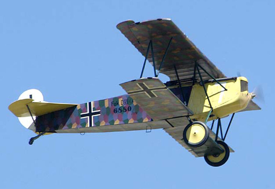 Giant 1/3 Scale German WW-I Fokker D.VII Biplane Plans,Templates,Instruc 116ws