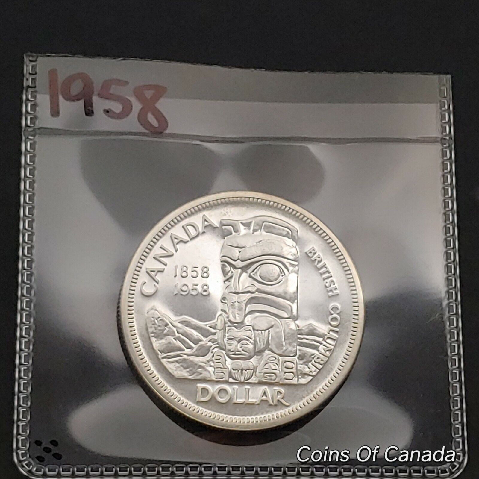 1958 Canada $1 Silver Dollar UNCIRCULATED Coin - Stunning Coin #coinsofcanada