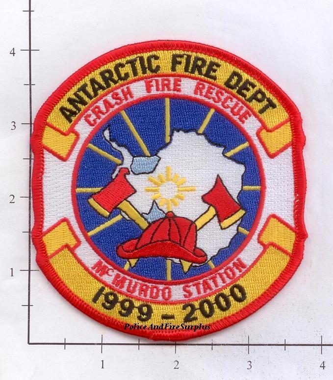 Antarctica - Antarctica McMurdo Station Fire Crash Rescue Fire Dept Patch 