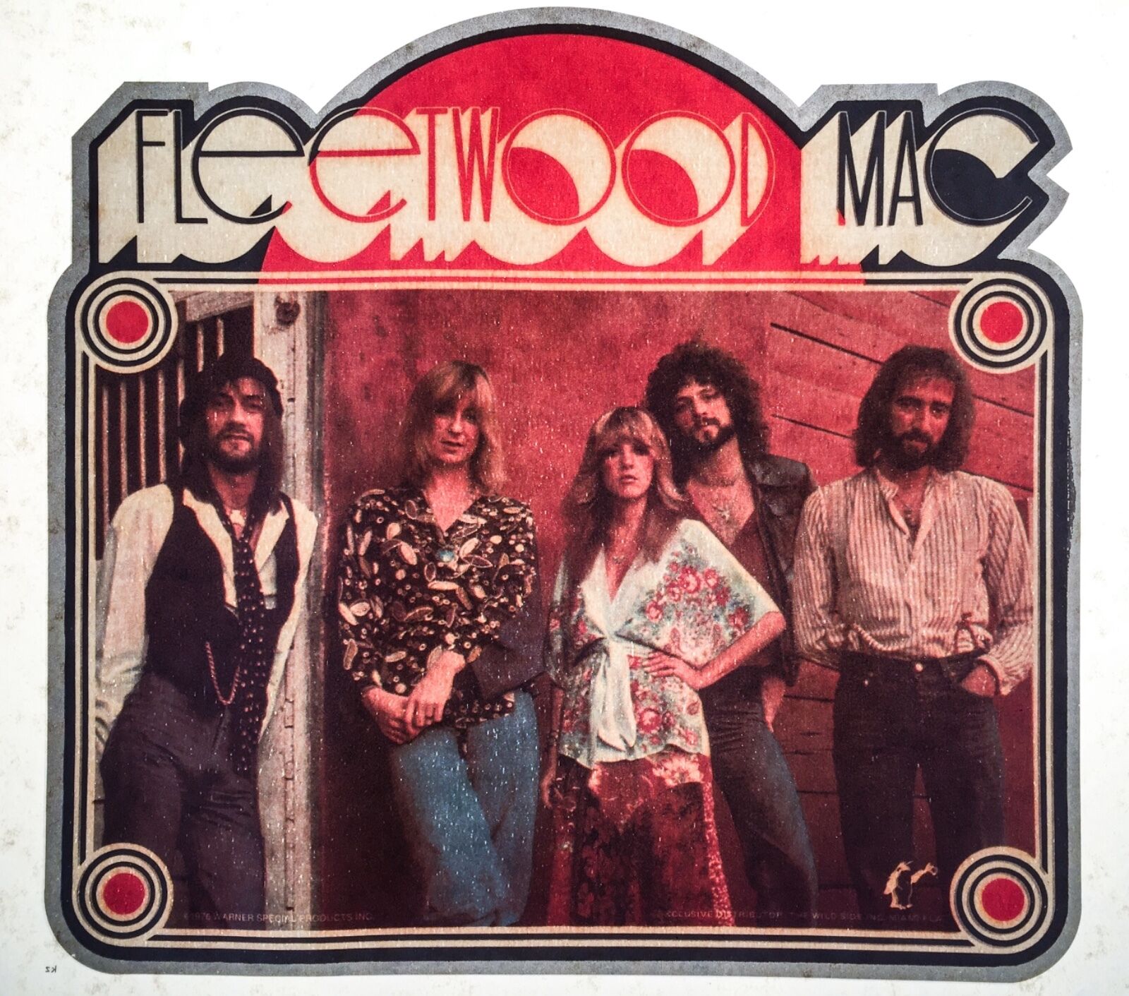 1970\'s FLEETWOOD MAC Stevie Nicks classic rock band vTg Orig t-shirt iron-on NOS