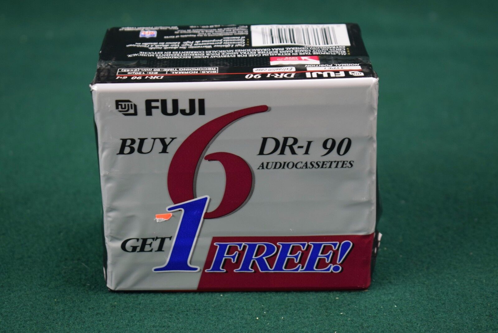 Lot of 7 Fuji DR-I 90 Type I normal bias cassette tapes - new and sealed