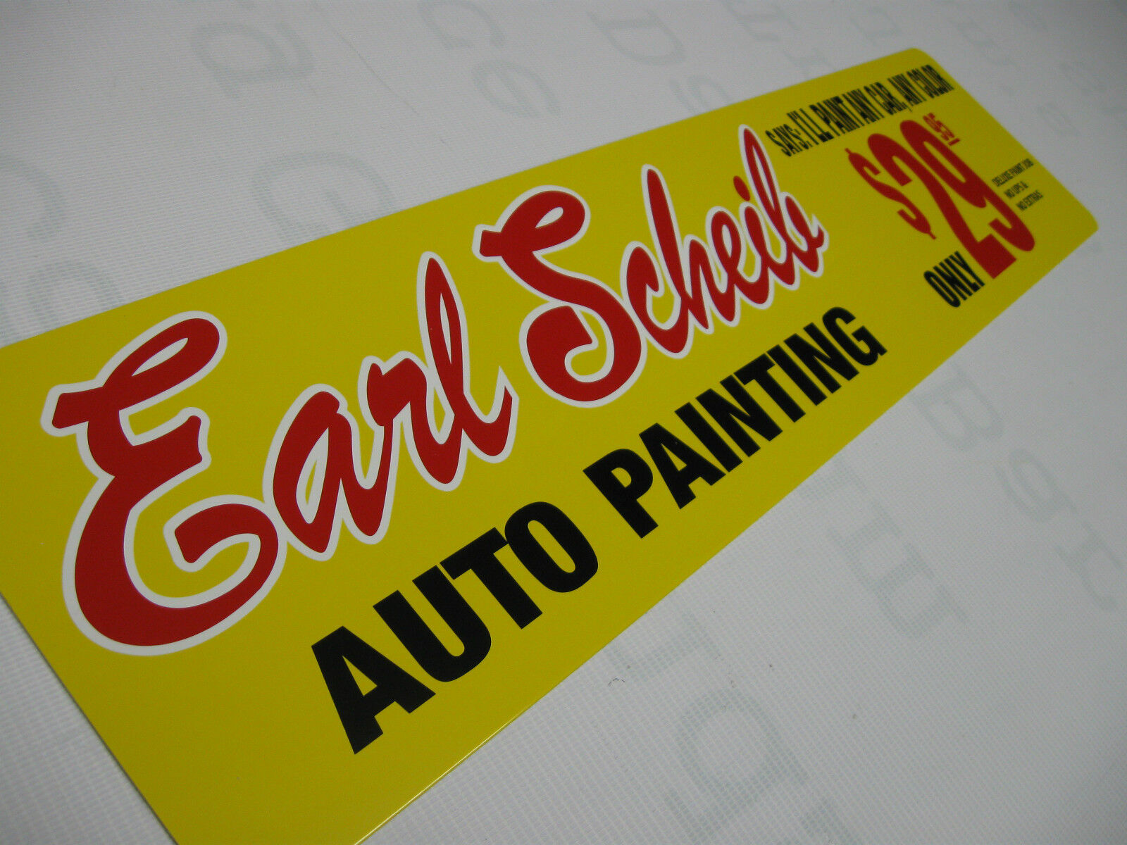 Vintage,50\'s, 60\'s ,70\'s, Earl Scheib,Auto Body,Painting,Sign,Aluminum 6x24 