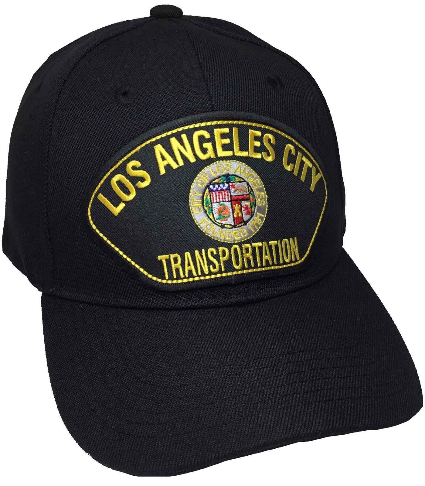 City Of Los Angeles Transportation Black Baseball Cap