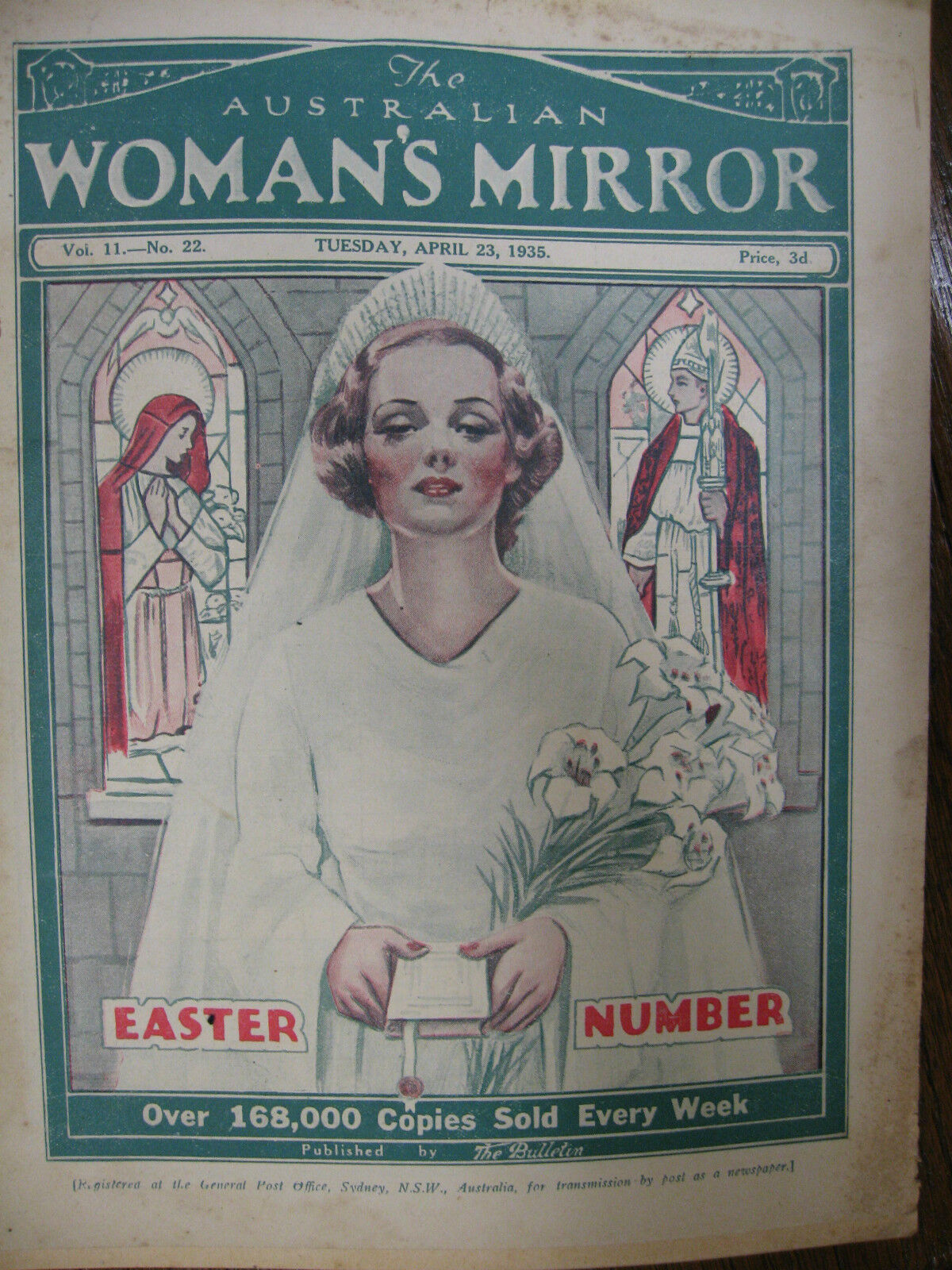 THE AUSTRALIAN WOMEN\'S MIRROR 1935 1930\'s Easter Antique Vintage Old Magazine